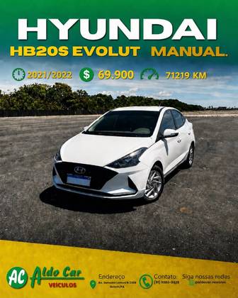 HYUNDAI HB20S 1.0 12V FLEX EVOLUTION MANUAL HYUNDAI HB20S 1.0 12V FLEX EVOLUTION MANUAL